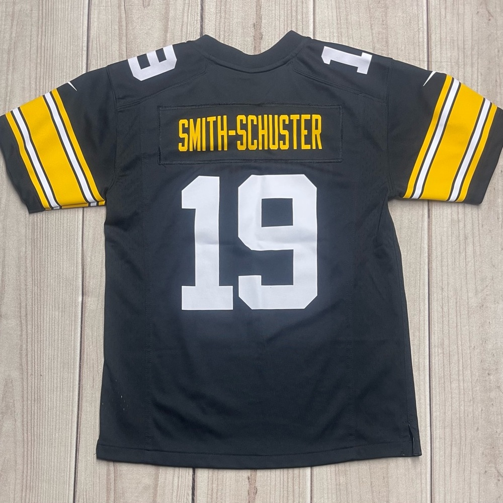 Nike On Field Pittsburgh Steelers Youth M #19 Juju Smith Schuster Jersey Black